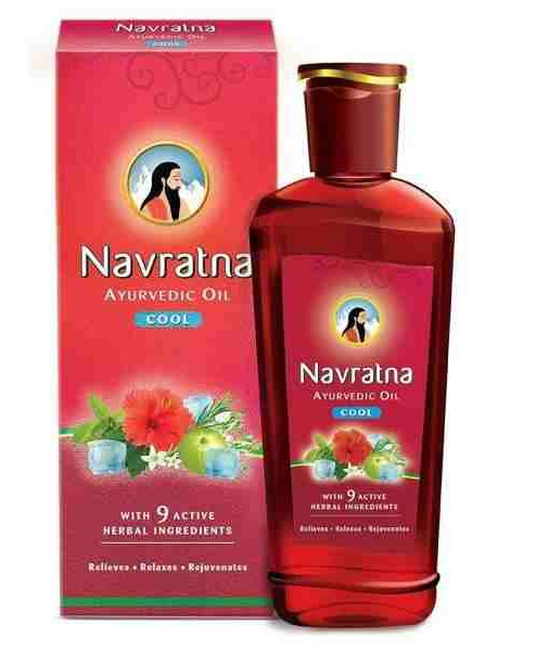 Navratna Ayurvedic Cool Hair Oil with 9 Active Herbal Ingredients 100 ml 